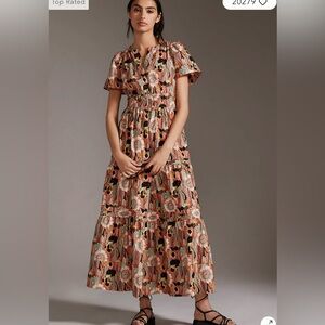 Maeve Somerset tiered maxi dress - Anthropologie